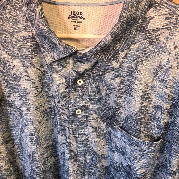 2 great condition mens IZOD Saltwater polos size 4XLT - Picture 2 of 8